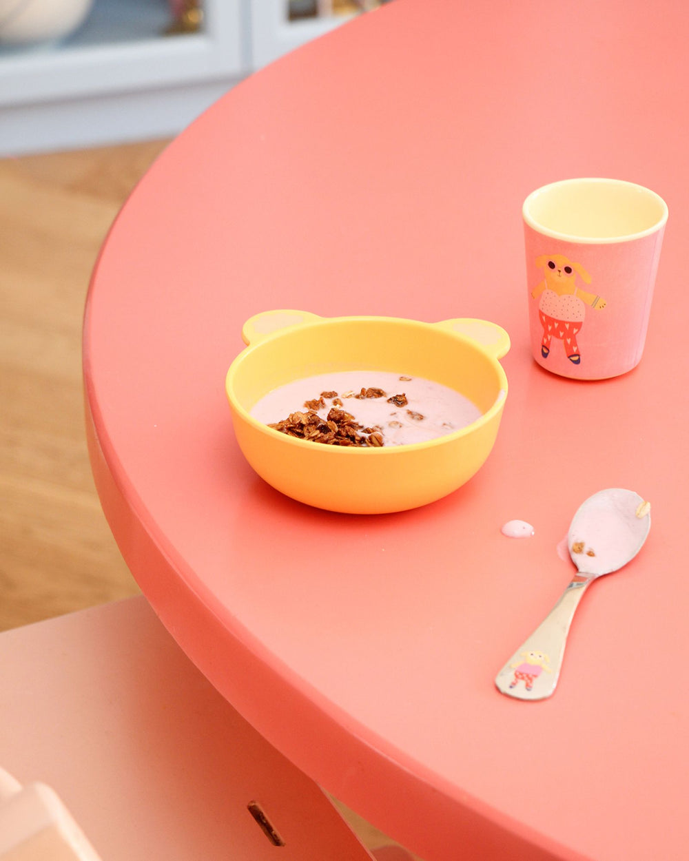 Stainless Steel Kids Cutlery Set with Unicorn and Dog Print