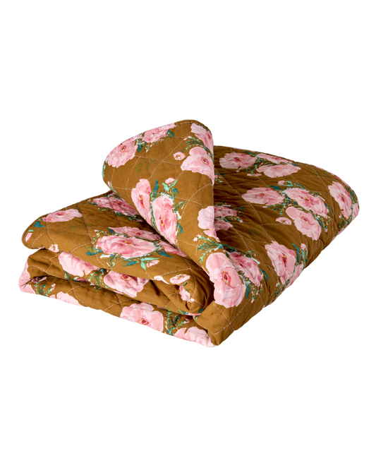 Quilt Blanket - Floral Fiesta Rose Print