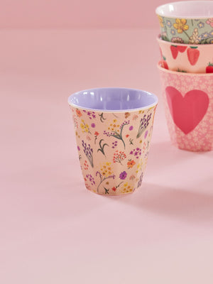 Wild Flower Print Medium Melamine Cup