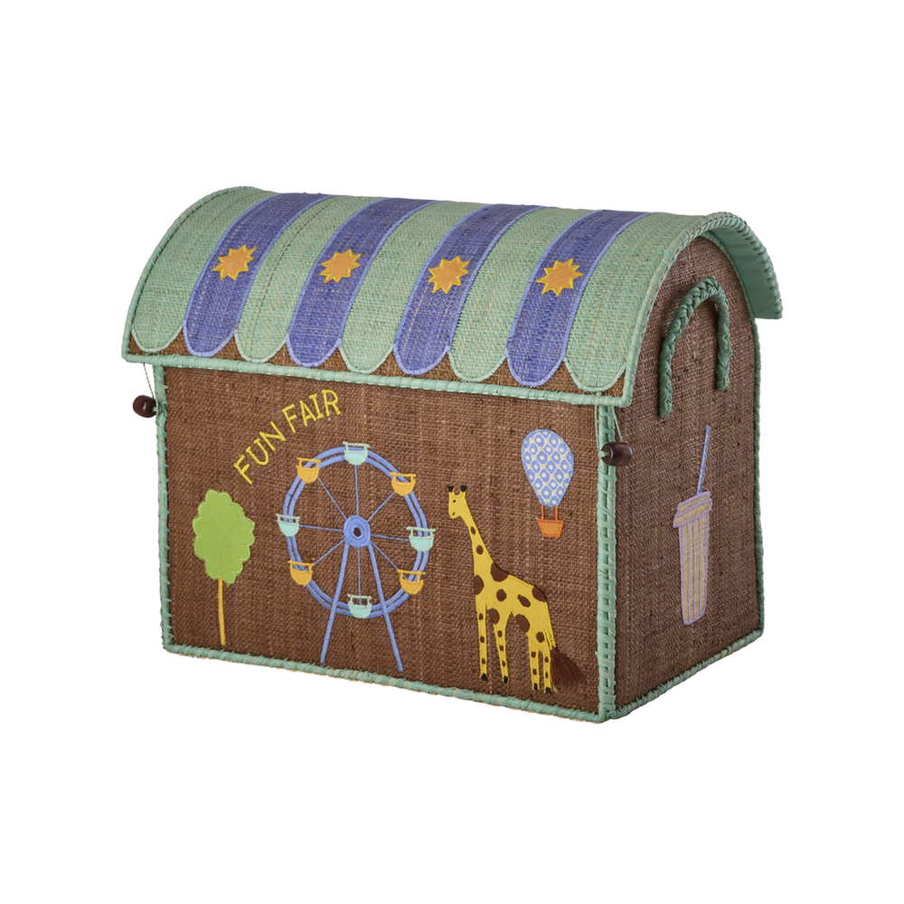 Raffia Toy Baskets - Funfair Theme
