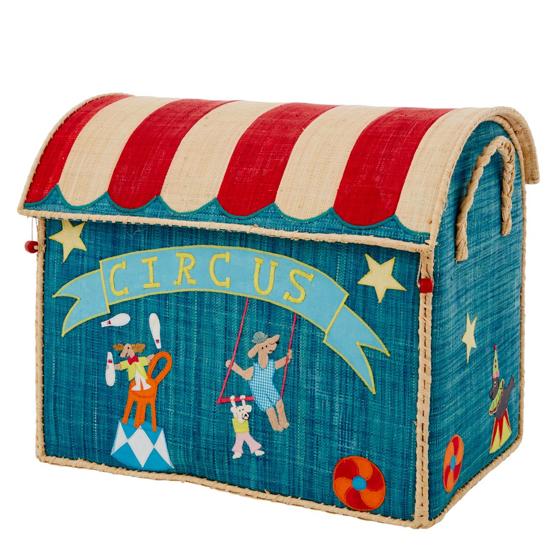 Raffia Toy Baskets - Circus Theme