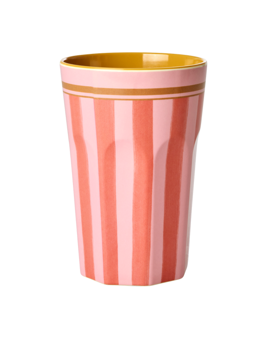 Organic Stripes Tall Melamine Cup
