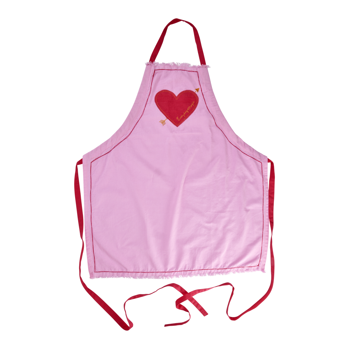 Pink Cotton Heart Apron