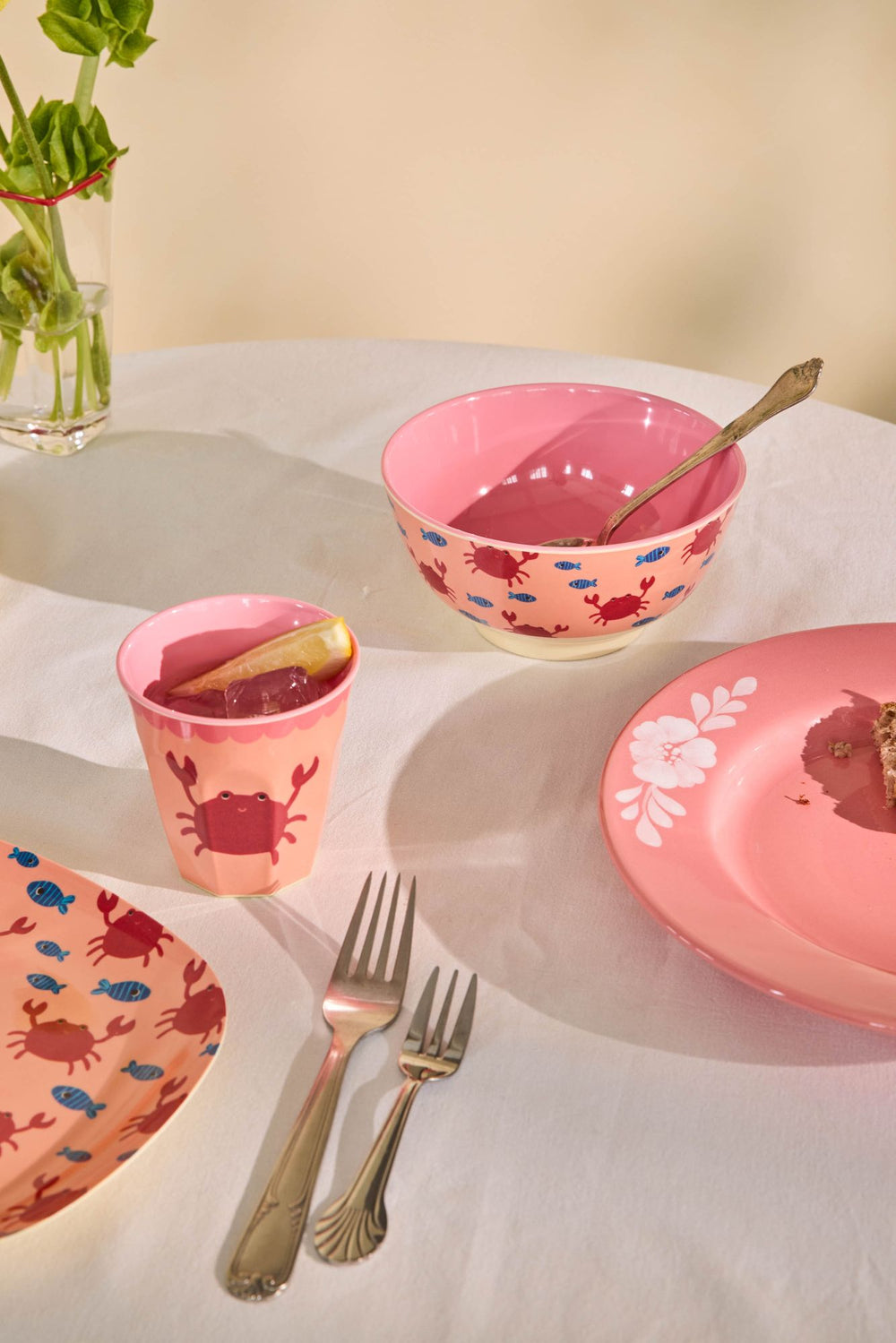 Medium Cup - Crab Print