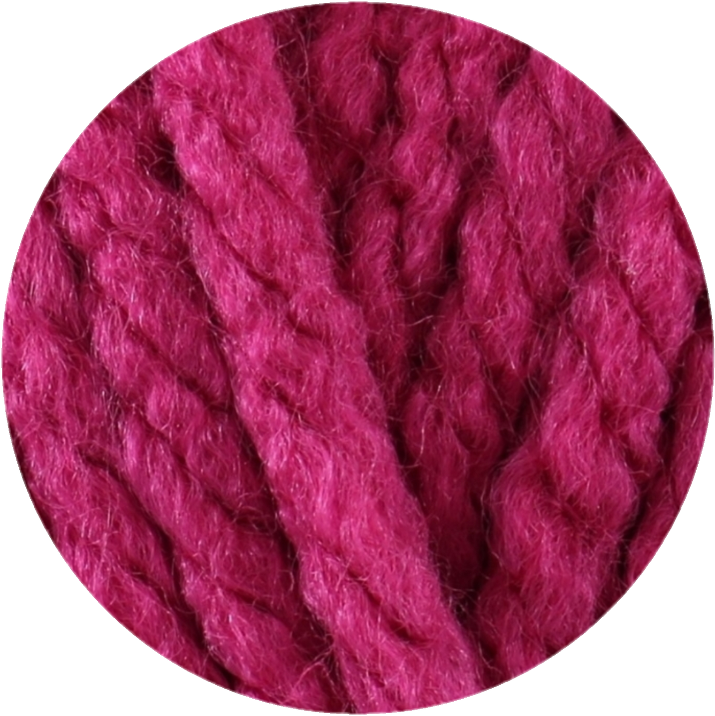 Chunky Cable Knit Blanket - Large - Fuchsia