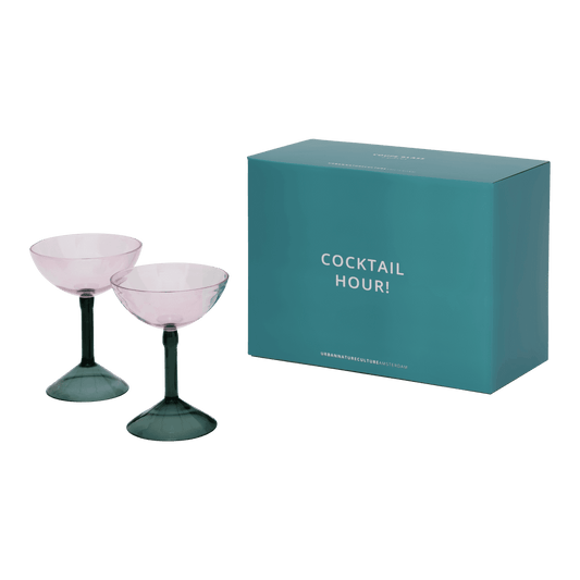 Coupe Cocktail Glasses Gift Set - Set of 2