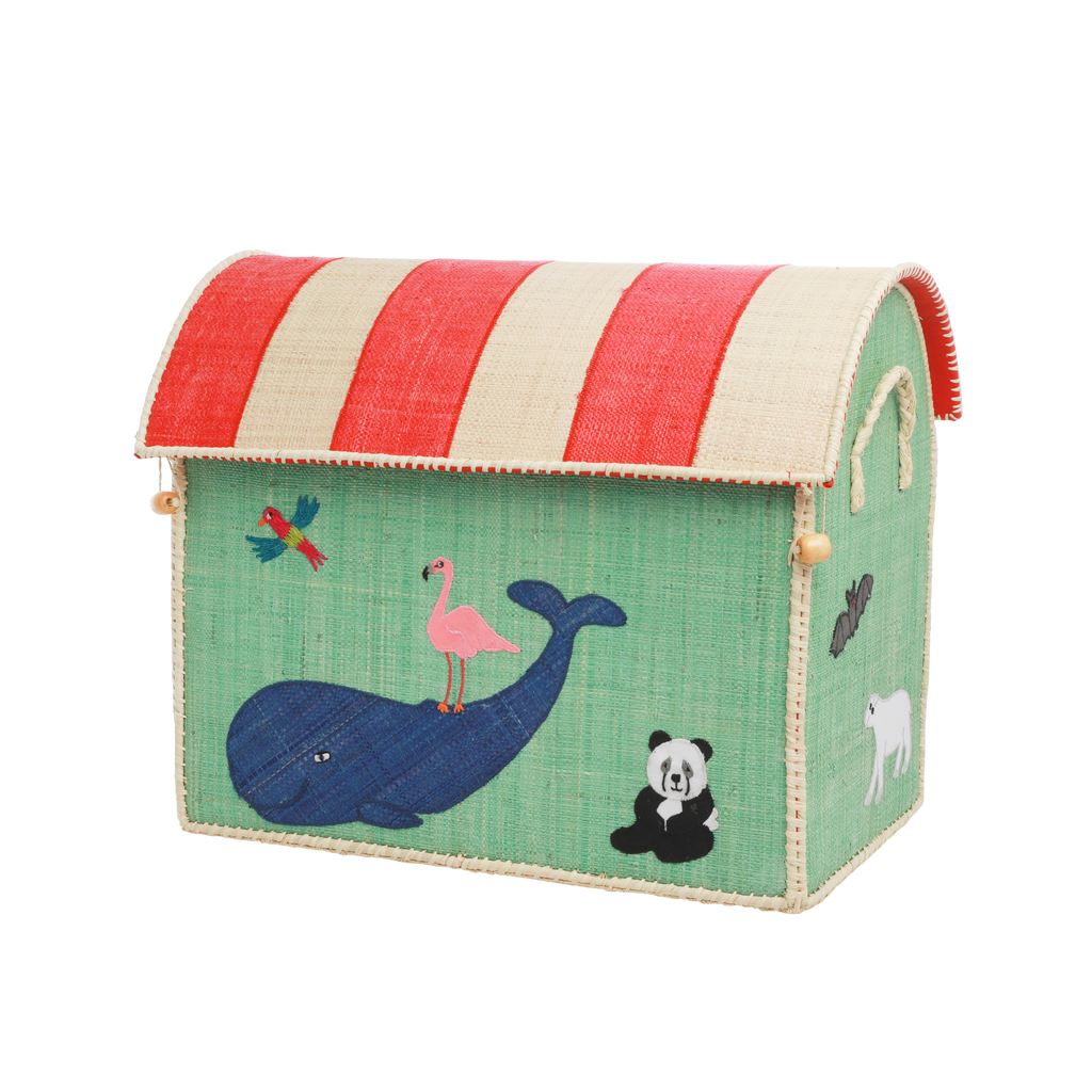 Raffia Toy Baskets - Animal Theme