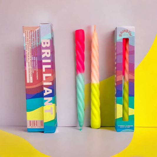 Rainbow Studio - Brilliant - set of 2 Candles