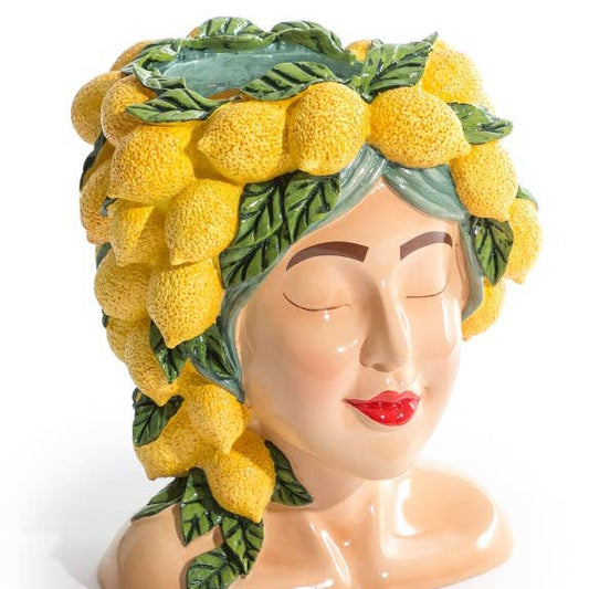 Lady Lemon Bust Vase