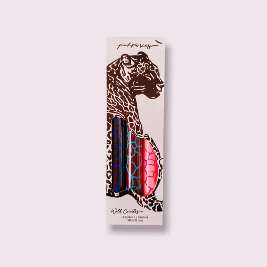 Wild Candles - Jaguar - set of 3 Candles