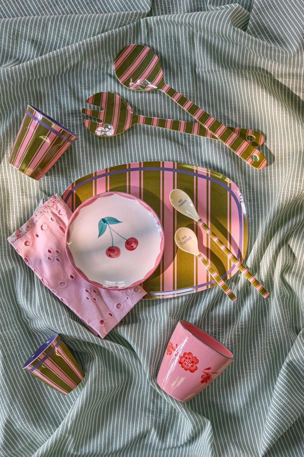 Medium Cup - Stripe Delight Print