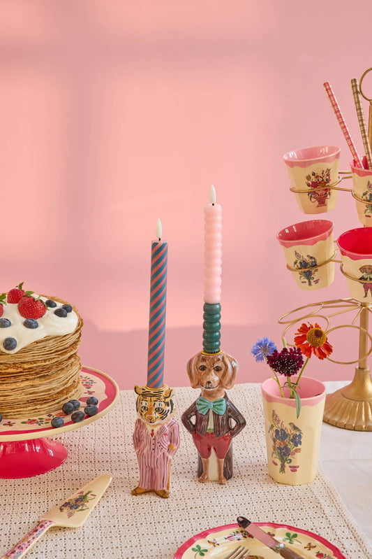 Dog Ceramic Candle Holder - Nathalie Lété