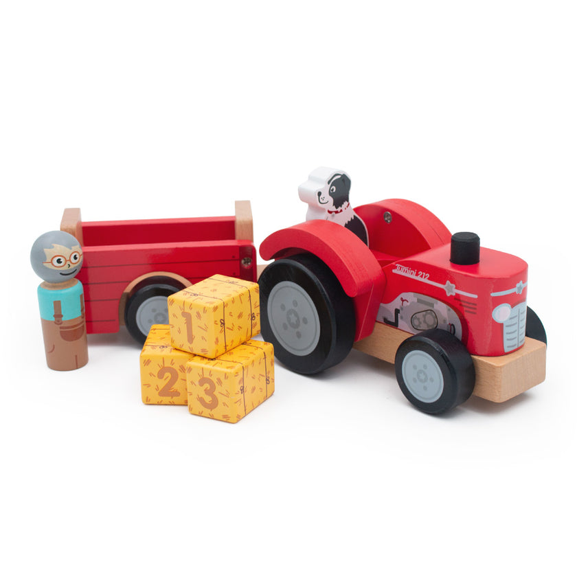 Farm - Tractor And Trailer with Bales