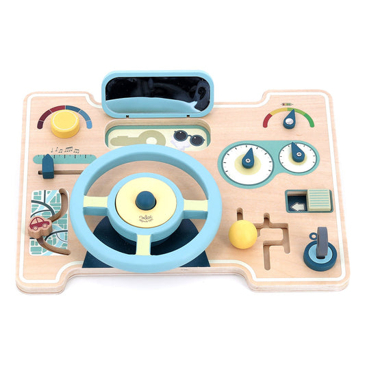 Vilac Wooden Car Busy Board Activity Toy