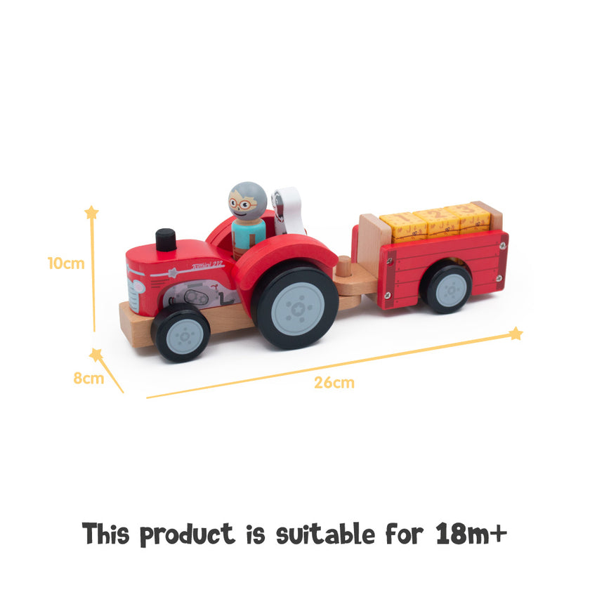 Farm - Tractor And Trailer with Bales