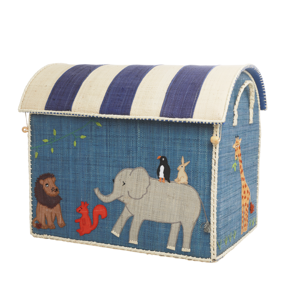 Raffia Toy Baskets - Animal Theme