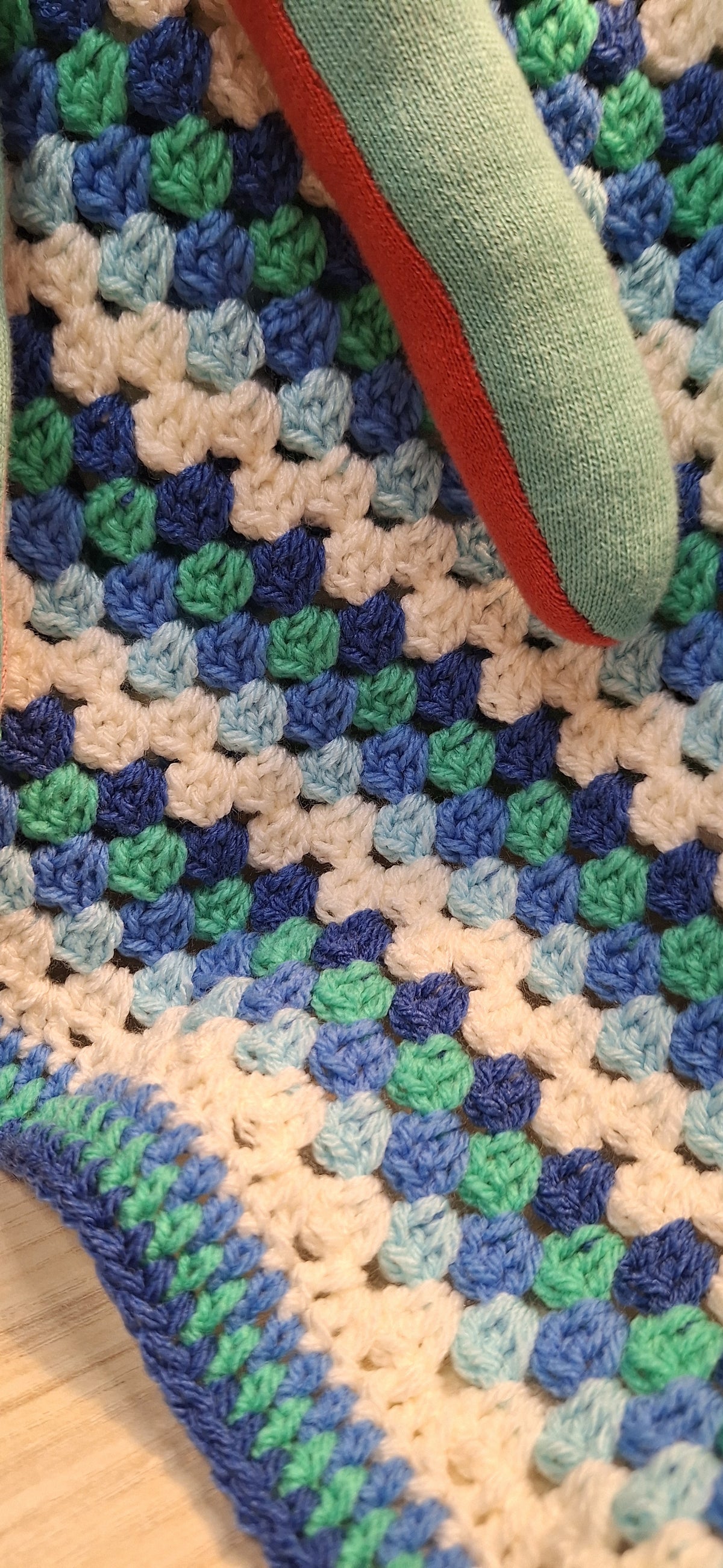 Sea Breeze Granny Square Baby Blanket
