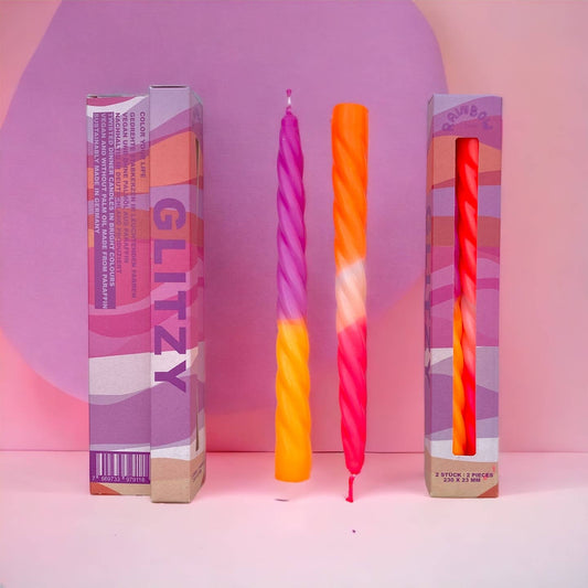 Rainbow Studio - Glitzy - set of 2 Candles