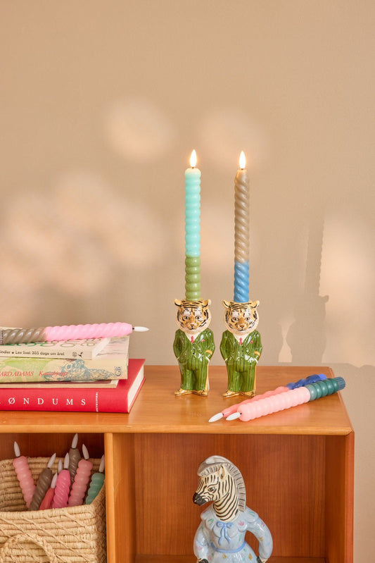 Ceramic Candleholder in Tiger Shape - Nathalie Lete