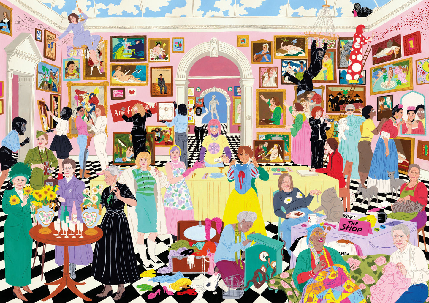 Great Feminist Art Party - 1000 Piece Jigsaw Puzzle