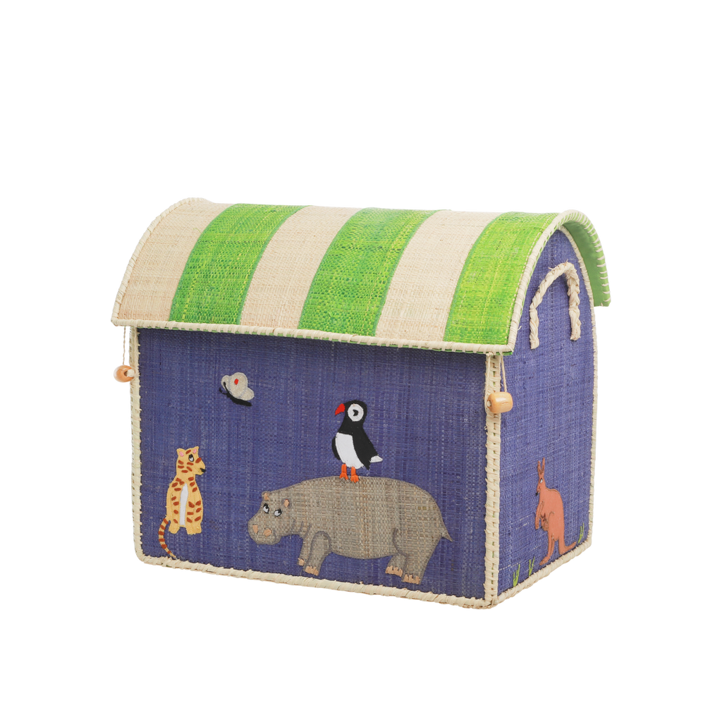 Raffia Toy Baskets - Animal Theme