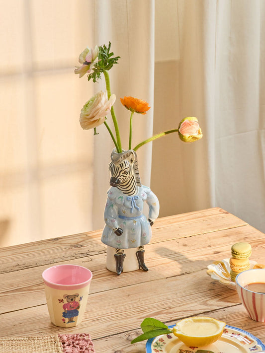 Ceramic Vase in Zebra Shape - Nathalie Lete - 580ml