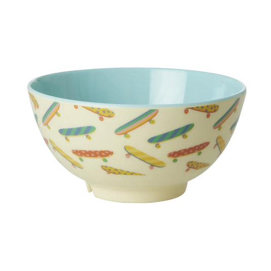 Skateboard Print Medium Melamine Bowl