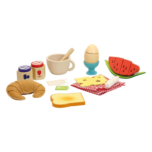 Vilac Wooden Breakfast Play Food Set