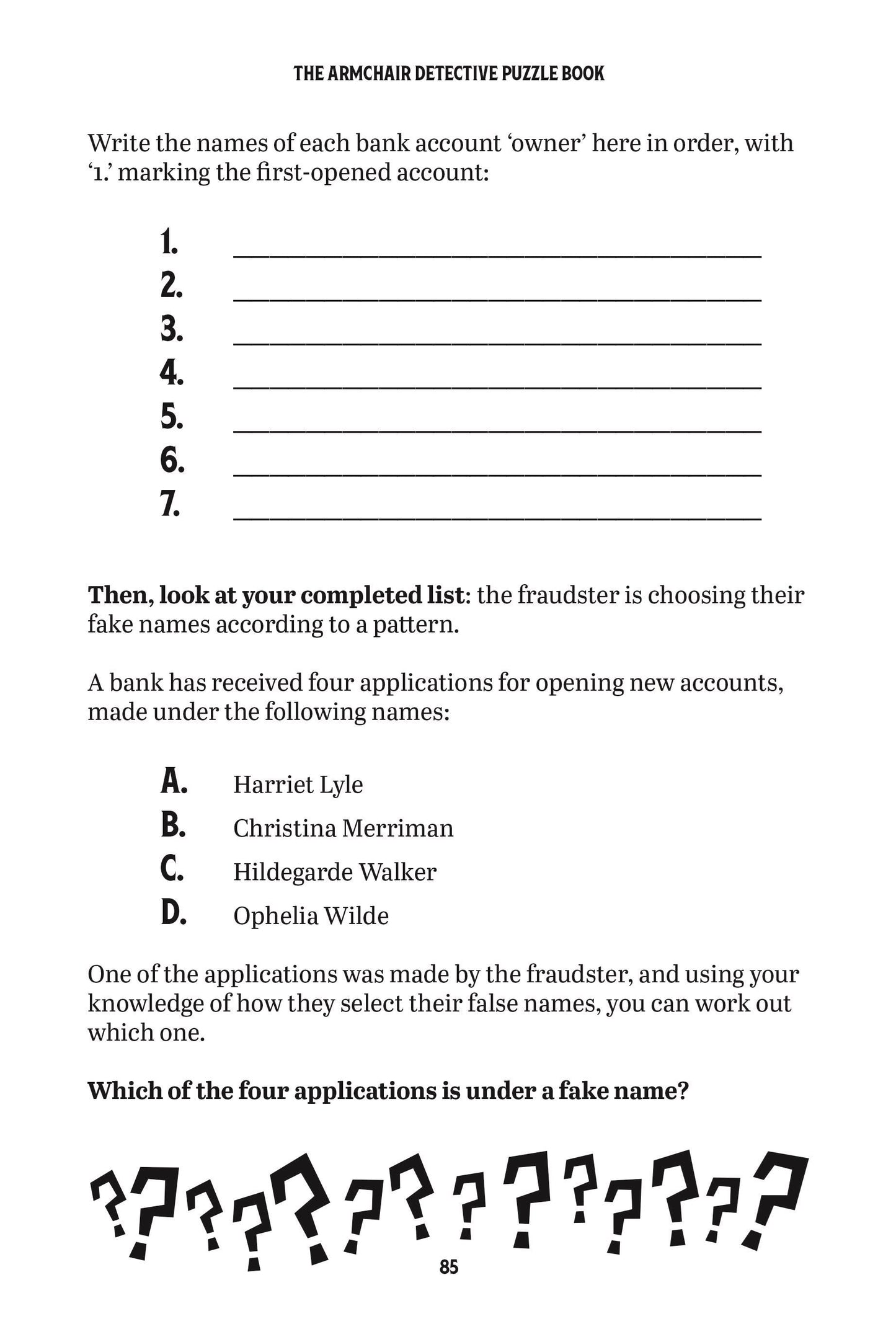 The Armchair Detective Puzzle Book