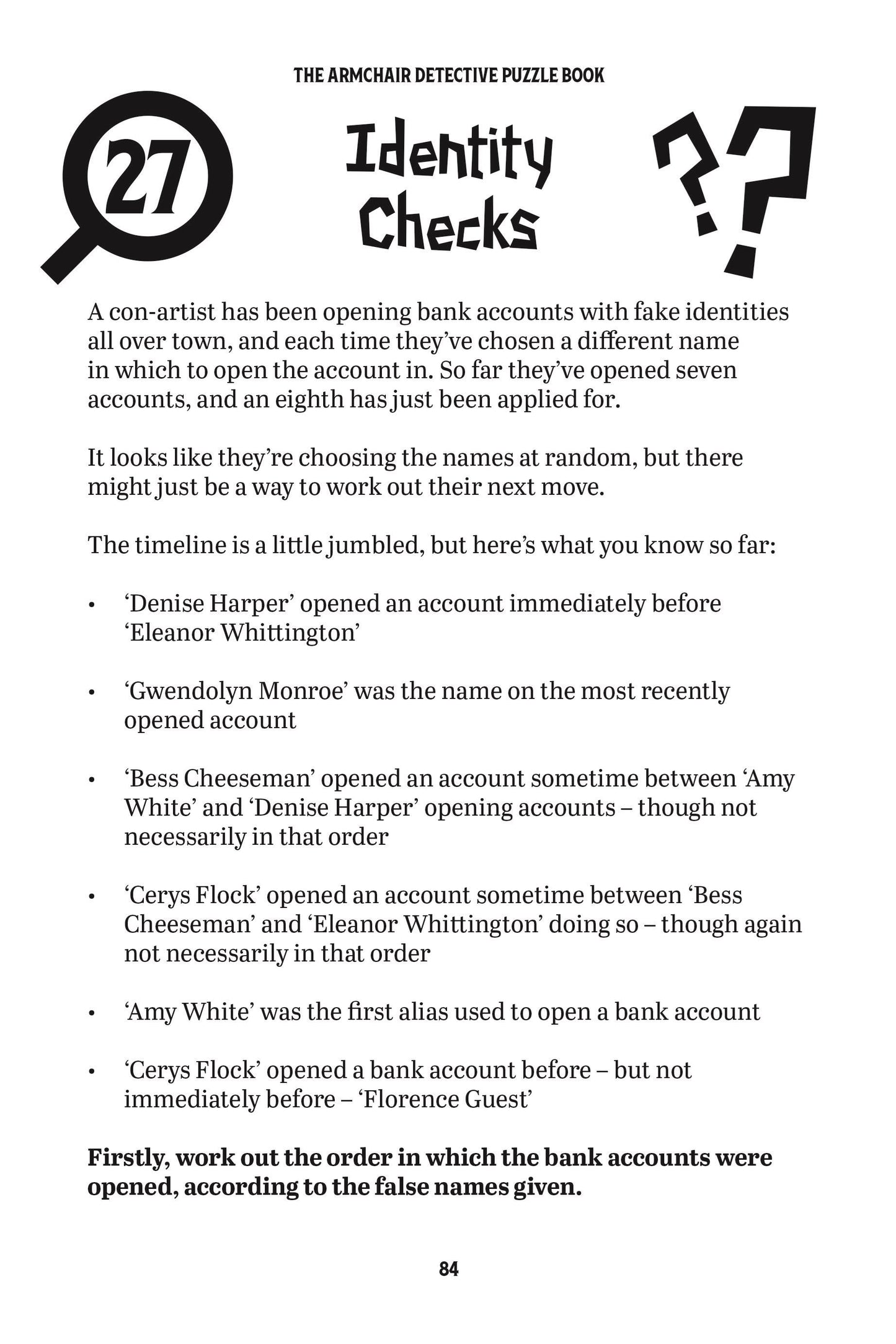 The Armchair Detective Puzzle Book