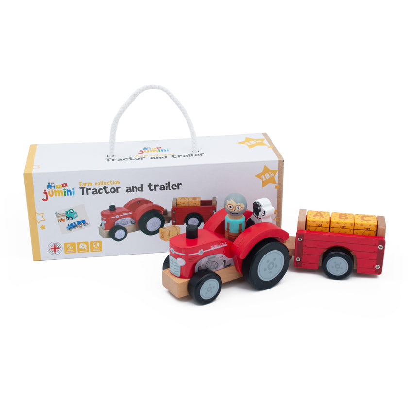 Farm - Tractor And Trailer with Bales