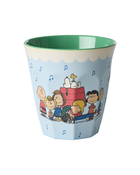 Medium Cup - Soft Blue Snoopy Print