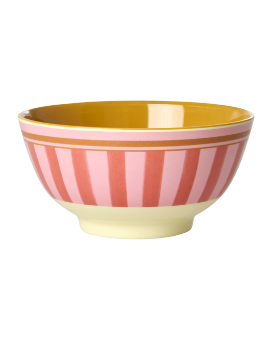 Organic Stripes Medium Melamine Bowl