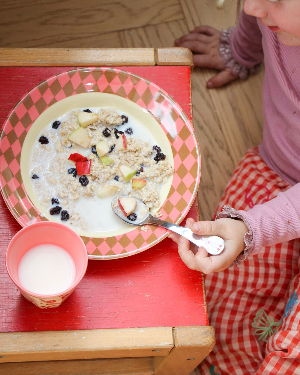 Stainless Steel Kids Cutlery Set with Unicorn and Dog Print