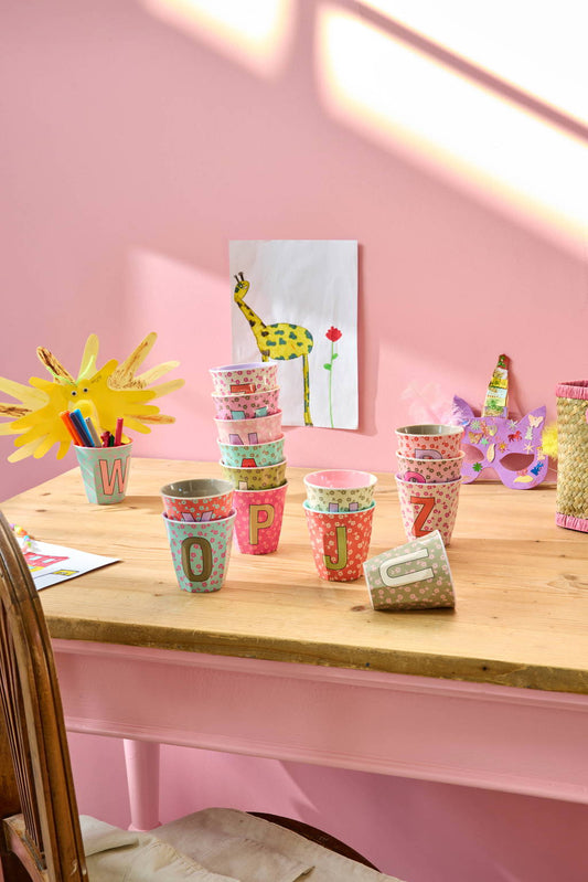 Flower Letter Cups