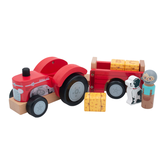 Farm - Tractor And Trailer with Bales