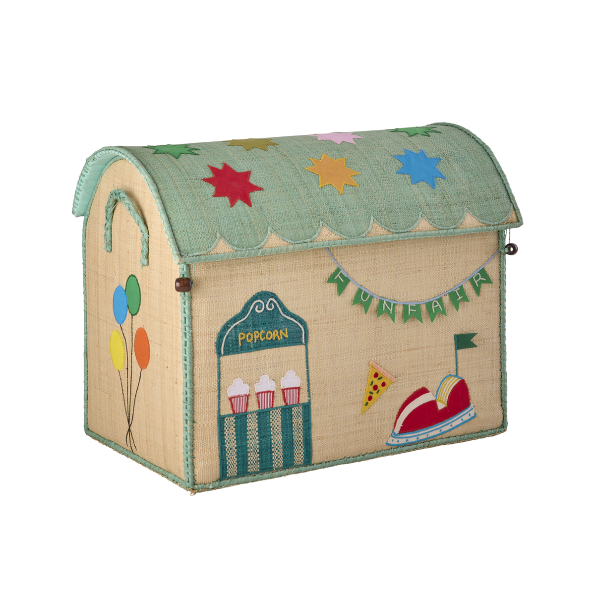 Raffia Toy Baskets - Funfair Theme