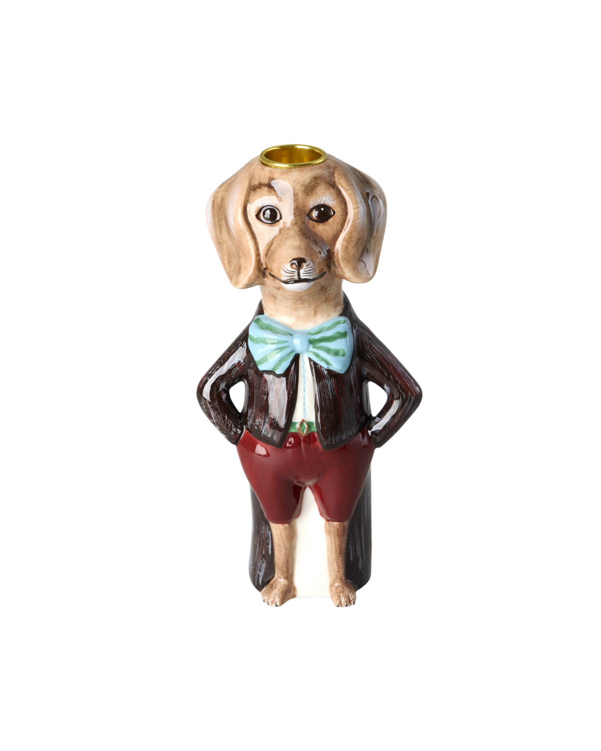 Dog Ceramic Candle Holder - Nathalie Lété