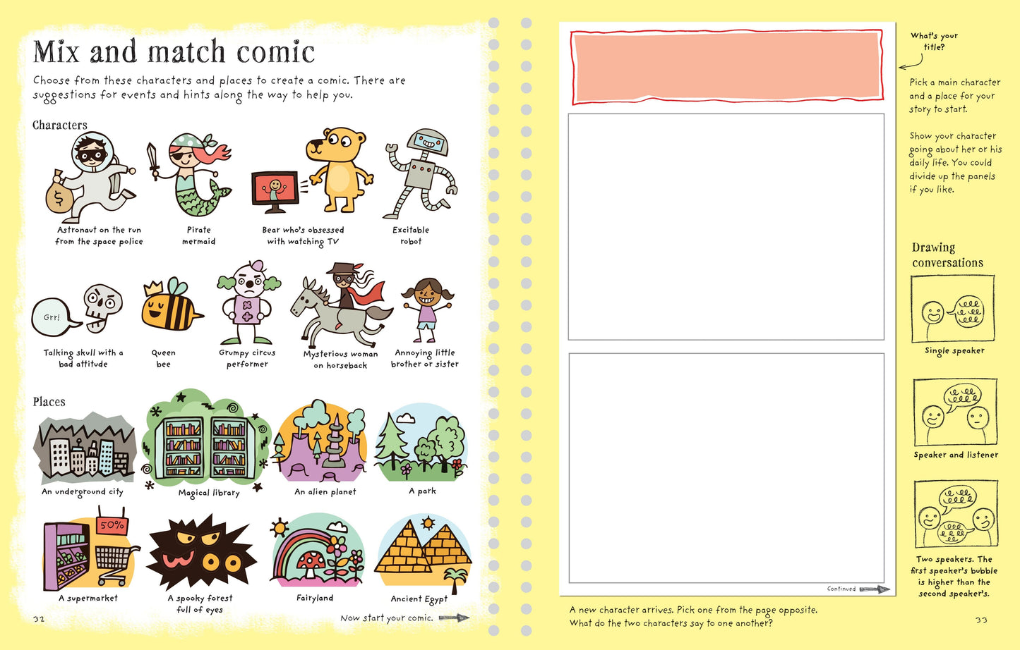 Usborne Write and Draw Your Own Comics