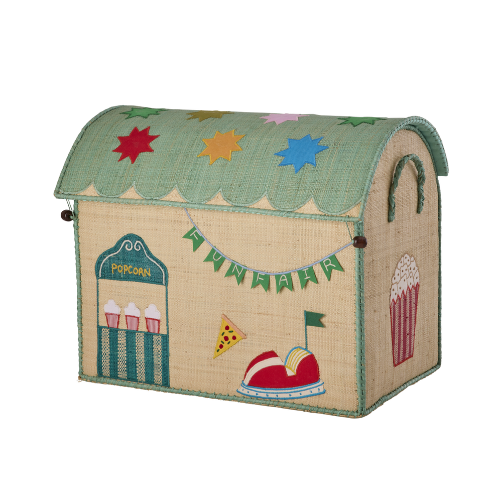 Raffia Toy Baskets - Funfair Theme