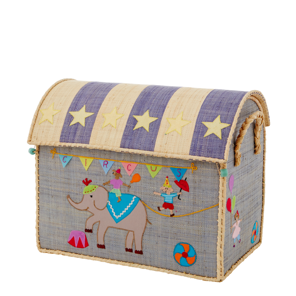 Raffia Toy Baskets - Circus Theme