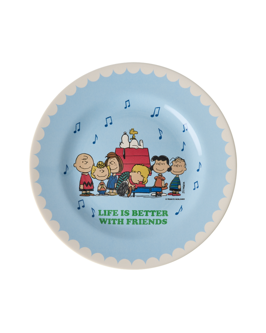 Plate - Soft Blue Snoopy Print