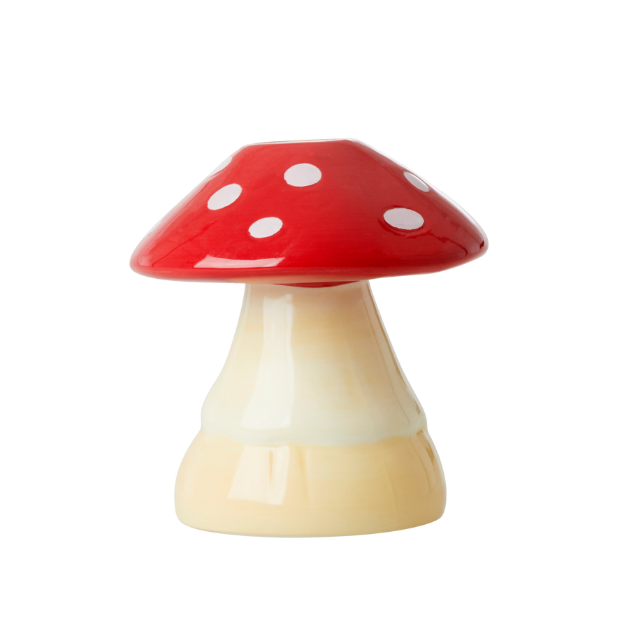 Ceramic Mushroom Candle Holder - wide