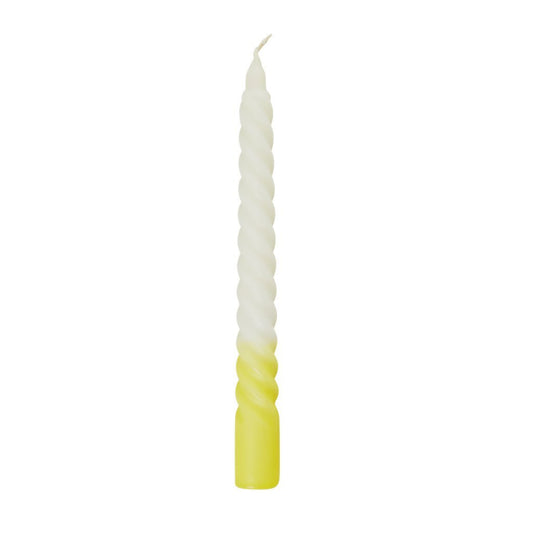 Twisted Candle Stick - Yellow