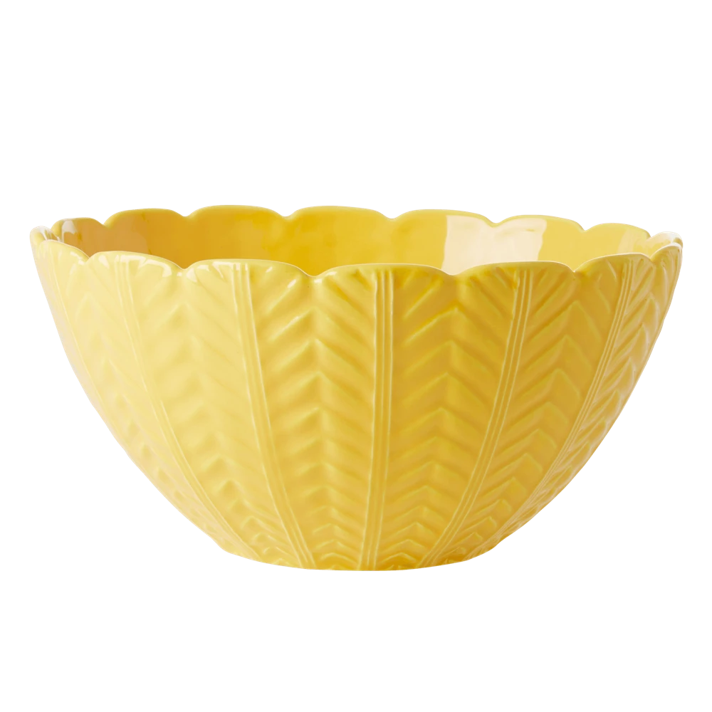 Ceramic Salad Bowl - Yellow - by Rice Dk