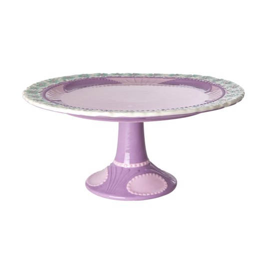 Low Ceramic Cake Stand by Rice - Lavender