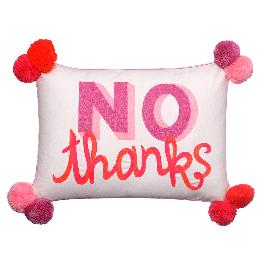 Yes Please No Thanks Cushion