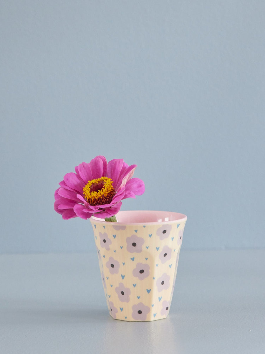 Melamine Medium Cup by Rice -  Flowers Print