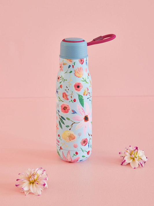 Stainless Steel Drinking Bottle by Rice - Selma Flower Print