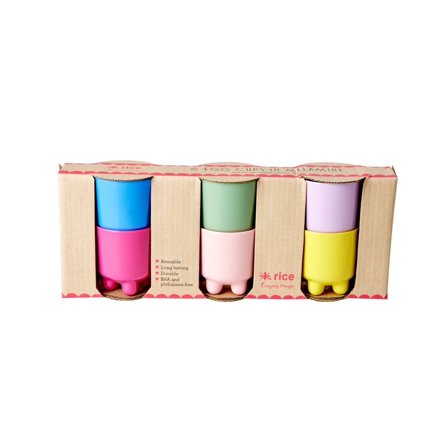 Melamine Egg Holder by Rice in 6 Assorted Solid Colours - Giftbox